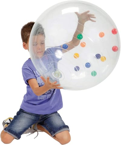 Grote Activiteitenbal met Bewegende Kleurrijke Binnenballen Ø 50 cm