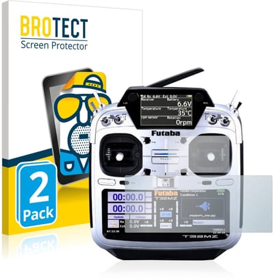 BROTECT - Screenprotector voor Robbe Futaba T32MZ - Folie Beschermfolie matte 2 Stuks