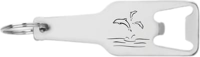 Akyol - dolfijn flesopener - Dolfijn - dolfijn liefhebber - dierenvriend - leuk kado voor iemand die van dieren houd - 105 x 25mm