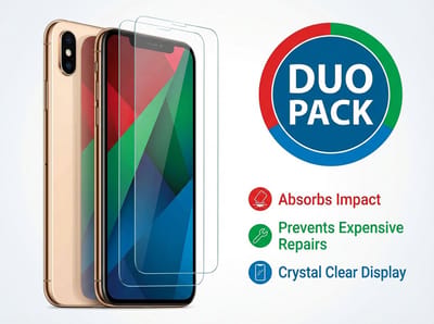 Premium Screenprotector iPhone XS Max – 2 Stuks Duo Pack – Beschermglas, 9H Gehard Glas, Anti-shock, Krasbestendig, Case-Friendly