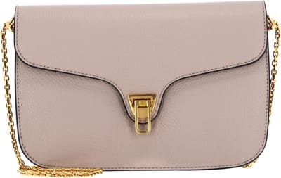 COCCINELLE Leren Schoudertas Beat Soft Crossbody Powder Pink Beige