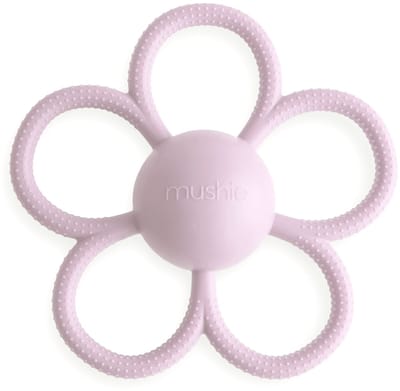 Mushie Bijtring Bloem Daisy Soft Lilac