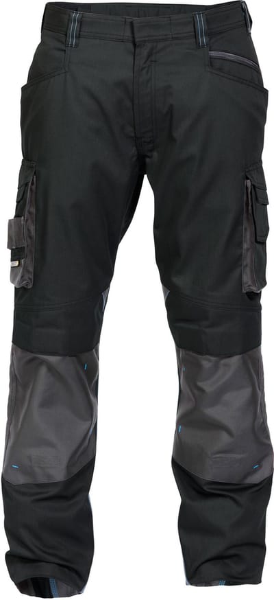 Dassy Nova Werkbroek met kniezakken 200846 - binnenbeenlengte Standaard (81-86 cm) - Zwart/Antracietgrijs - 67