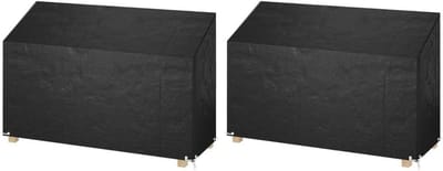 Tuinbankhoezen - Beschermhoezen Bank - Tuinmeubelen Beschermen - Waterdicht en UV-bestendig - 190 x 70 x 70/88 cm - Zwart