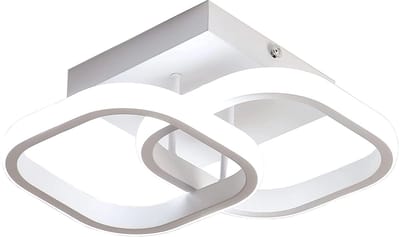 Geargalaxy Vierkante Plafondlamp - Binnenlamp - Plafondverlichting - Verlichting - Moderne Plafondlamp - LED Lamp - Wit