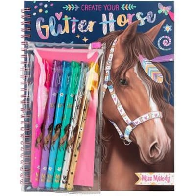 Miss Melody Create your glitter Horses Educatieve boeken (spelletjes en raadsels)