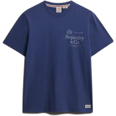 Superdry 1954 Company Relaxed T-shirt Blue Grootte: Xxl
