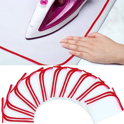 Hittebestendige strijkdoek set voor bescherming van delicate stoffen (4 stuks)