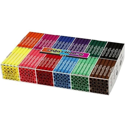 Creativ Company Groot pakket met 12x24 gekleurde Jumbo pennen