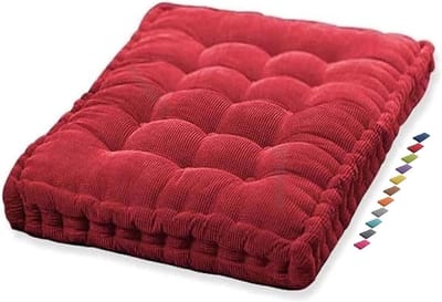 Bankkussen - Zitkussen Tuinbank - Buiten Zitten - 8-10cm Dik - 60x60 cm - Rood