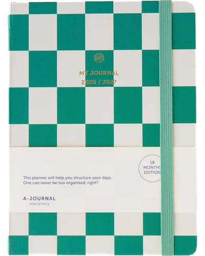 My Journal - 18 maanden agenda 2026-2027 - A5 - Emerald groen