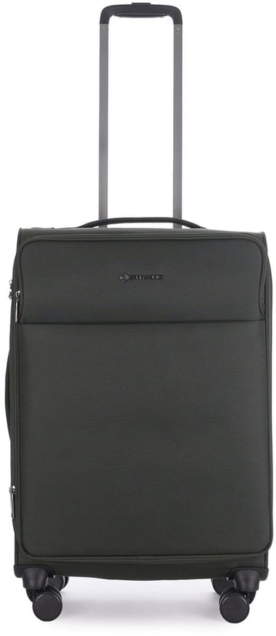 Stratic Light+ - zachte koffer - medium– 68x43x26 cm – 2,5 kg - 61-68 L – lichtgewicht – donkergroen