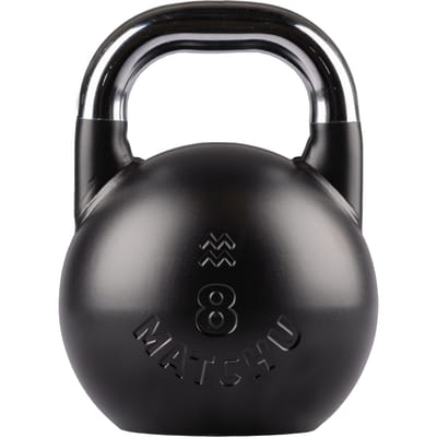 Matchu Sports Competition Kettlebell 8 kg Staal - Zwart - 28cm - Ø 21cm - Staal