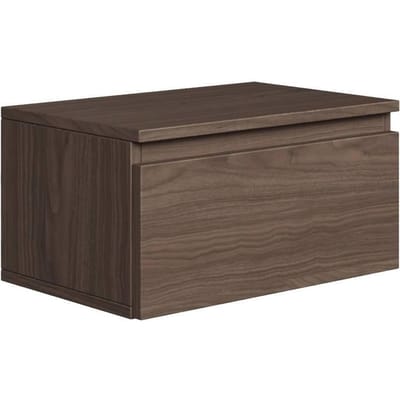 Selsey Bemmi – Wandnachtkastje met lade walnoot Wisconsin 49 cm