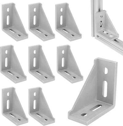 Aluminium Hoekbevestiging - Profiel Bevestiging - Meubelbouw - Gepoedercoat - 40x80mm