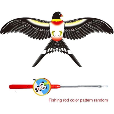Mini Vishengel Vlieger voor Kinderen Levendige Vlinder Zwaluw Papegaai Makkelijk te Vliegen Goudvis Vliegers Peuter Buiten Strand Park Beginner