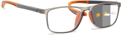 Leesbril Blauwlichtfilter - Multifocale Bril - Comfortabel Lezen - TR90 Flexibel Montuur - Sterkte +1.0 tot +4.0 - Grijs Oranje