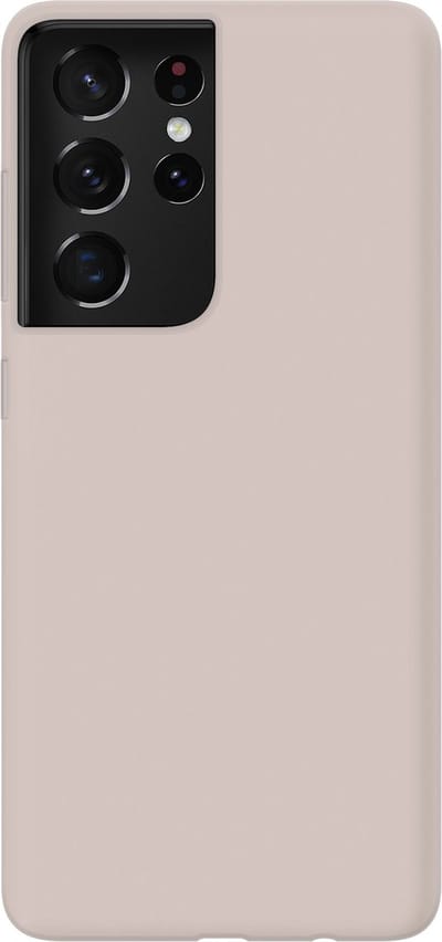 xoxo Wildhearts siliconen hoesje geschikt voor Samsung Galaxy S21 Ultra - Beige gekleurd hoesje - Pantone kleur - Backcover - verkrijgbaar in verschillende kleuren - Beige