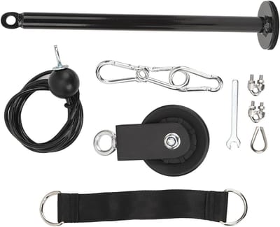 Fitness Kabel Katrol - Homegym Systeem - Spierkrachttraining - 360 Graden Draaiend - 2 Meter Kabel