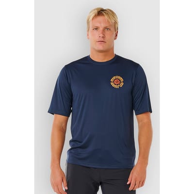 Rip Curl Pacific Rinse Surflite Korte Mouw Rash Guard Blauw XS Man
