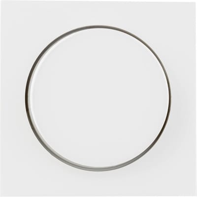Dimmer afdekking met draaiknop voor verlichting, wit