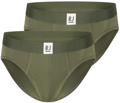 RJ Bodywear RJ Pure Color heren slip (1-pack) - donkergroen