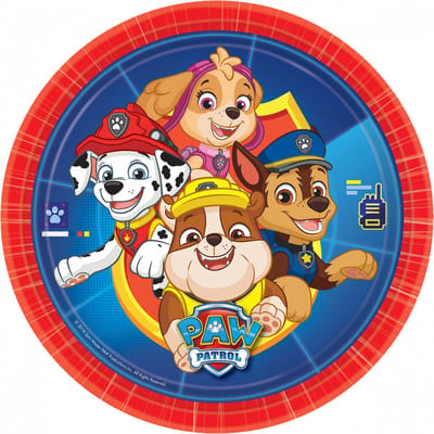 Amscan - PAW Patrol Borden - 22,8 cm - 8 stuks