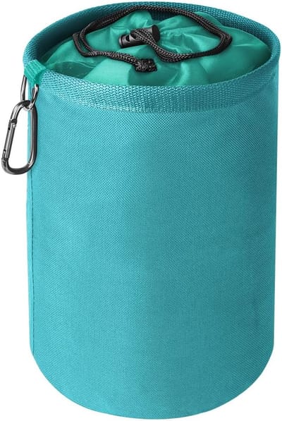 Premium Peg Tas, Grote Peg Tas met Sluitkoord en Ophanghaak, Peg Tassen voor Wasknijpers, Organisator voor Binnen en Buiten, Blauw