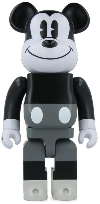 400% Bearbrick - Mickey Mouse (Black & White)