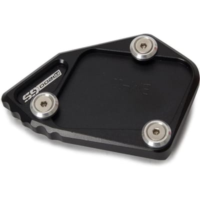 Plaque de béquille, accessoires de moto, agrandisseur de béquille latérale noir
