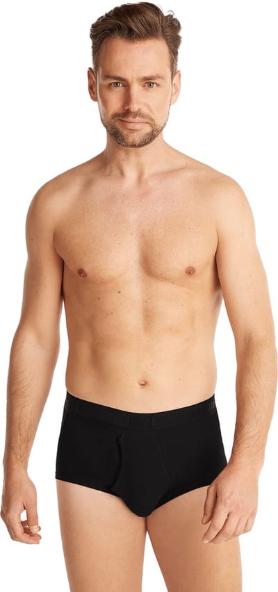 Ten Cate Basics organic cotton stretch slip met gulp zwart 2-pack voor Heren | Maat XXL