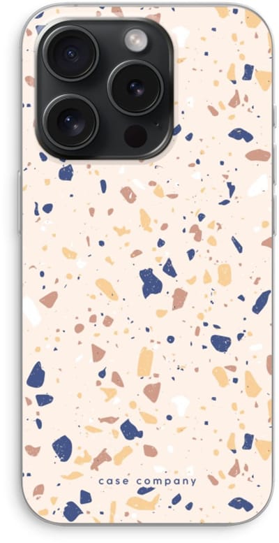 Case Company® - Hoesje geschikt voor iPhone 15 Pro hoesje - Terrazzo N°23 - Soft Cover Telefoonhoesje - Bescherming aan alle Kanten en Schermrand