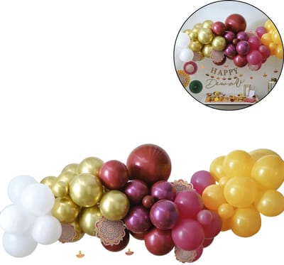 Ginger Ray ballonnen boog kit Happy Diwali 75 stuks