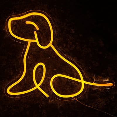 Neon Lamp - Hond - Dimbaar - Incl. Ophanghaakjes - Neon Sign - Neon Verlichting - Neon Led Lamp - Wandlamp