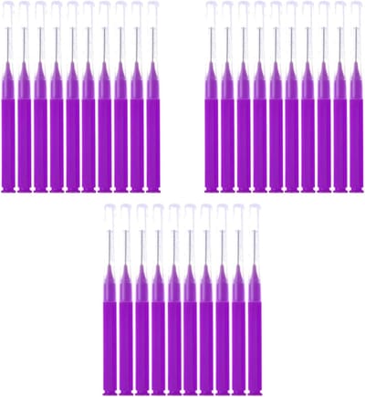 Interdentale Borstels - Tandenstokers - Mondhygiëne Verbeteren - Speciale Borstelkop - 24 Stuks - Paars
