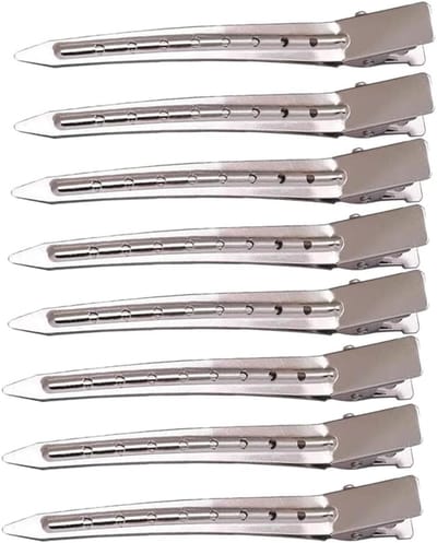 Professionele Haarclips voor Diverse Haarstijlen en Make-up - 8 Stuks Metalen Haarspelden voor Dames