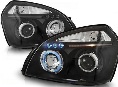Koplampen dual halo rims HYUNDAI TUCSON 07 04-10 ANGEL EYES ZWART