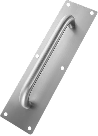 By shayne - Deurpushplaat - Stijlvolle Deurgreep - RVS - 300x80mm - Inclusief Schroeven - Voor Binnen- en Buitendeuren - Geschikt voor Diverse Deuren