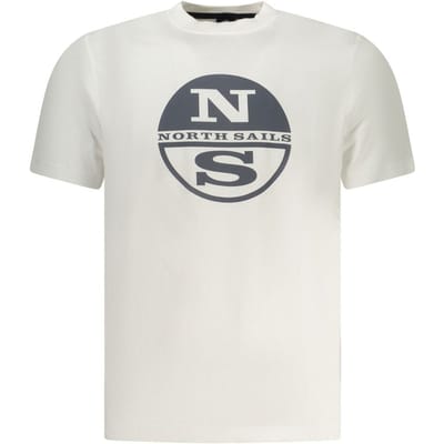 North Sails Witte Katoenen Heren T-Shirt
