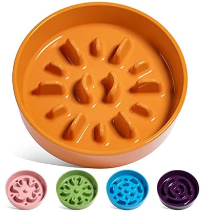 Keramische Slow Feeder Hondenbak voor Kleine Rassen - Puzzelkom voor Snelle Eaters