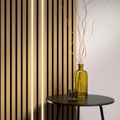 Akudeco - Extra LED-strip voor akoestische wandpanelen set - Lattenwand - Akupanelen - 2400K Warm wit