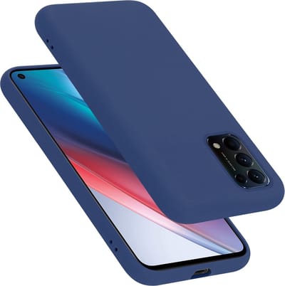 Cadorabo Hoesje geschikt voor Oppo FIND X3 LITE in LIQUID BLAUW - Beschermhoes gemaakt van flexibel TPU silicone Case Cover
