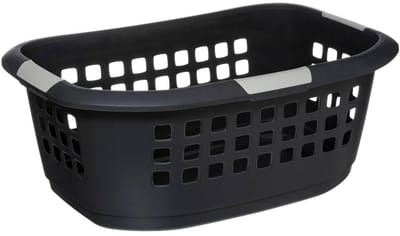 Dailygoods - Ergonomische Wasmand 51L - Donkergrijs met Handgrepen