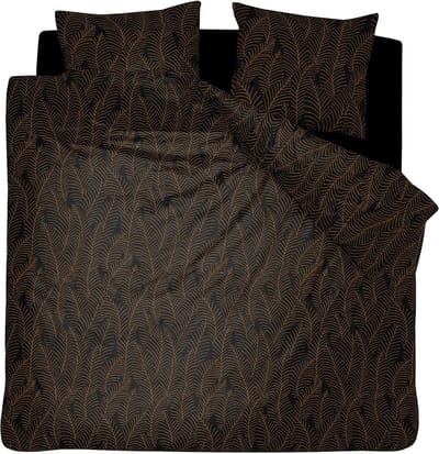 Damai Bellezza - Dekbedovertrek - Satijn - 240x200/220 cm - Zwart + 2 kussenslopen 60x70