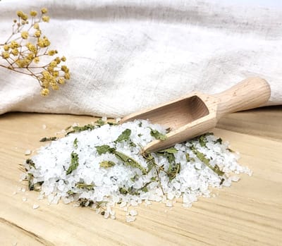 Badzout - wit - 1 kg - badkristallen - met citroenverbena - groen