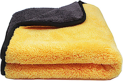 CEZETCLEAN Microvezeldoek - Droogdoek - wassen/poetsen/drogen auto, motor, scooter, camper - 60 x 90 cm - 800GSM