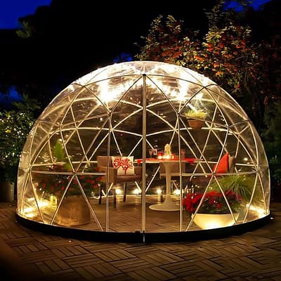 Weerbestendige Tuinkoepel 3,6 x 2,2 m met Lichtketting - Ideaal voor Buitengebruik en Planten