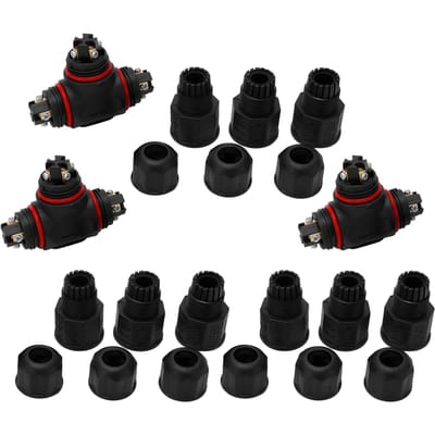 3 Stuks Waterdichte 3-weg Draadconnector 4-aderige Aansluitdoos Buiten Waterdicht IP68 Elektrische Kabel