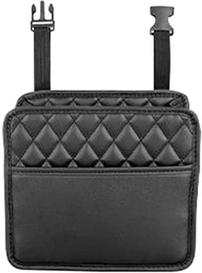 Dailygoody - Auto-achterbank-organizer - Opbergruimte - Ideaal voor gezinnen - Zwart - Kunstleer - Grote capaciteit - Geschikt voor elke auto - 24,9 x