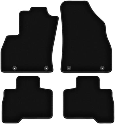 BASIC zwarte velours matten voor: Peugeot Bipper combivan, Tepee (2007-2017)